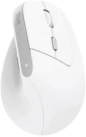 Trust Bayo II Wireless Rechargeable Ergonomic Mouse - White (25398)