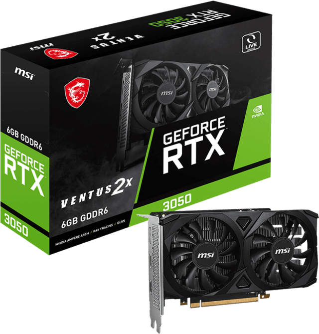 MSI GeForce RTX 3050 VENTUS 2X 6G