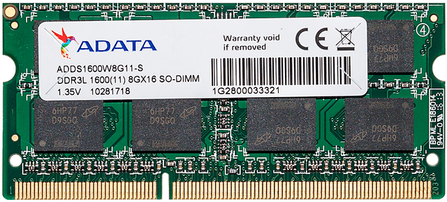 A-DATA ADDS1600W8G11-S (1 x 8GB | SO-DIMM DDR3L-1600)