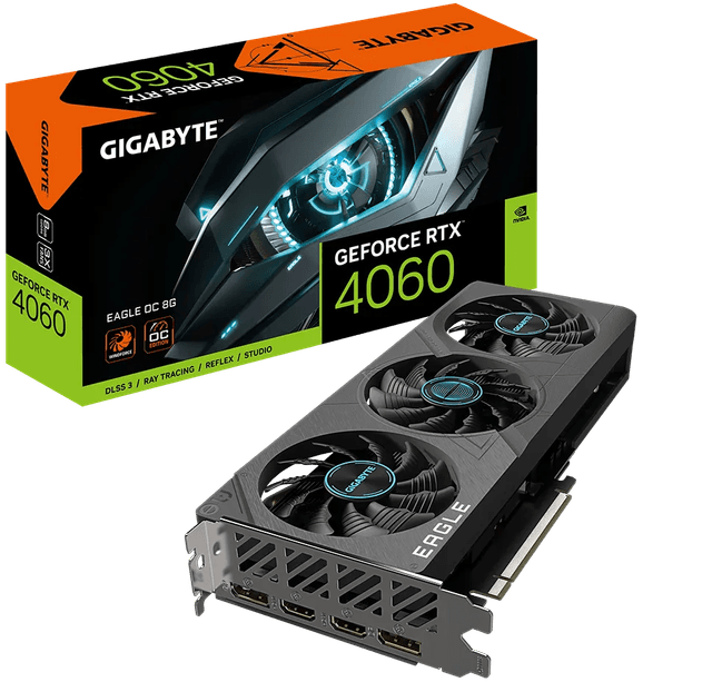 Gigabyte GeForce RTX 4060 EAGLE OC 8G [GV-N4060EAGLE OC-8GD]