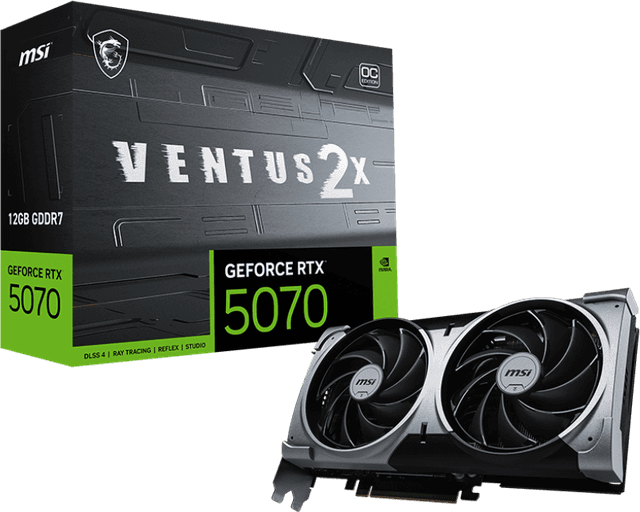 MSI GeForce RTX 5070 12G VENTUS 2X OC [G5070-12V2C]