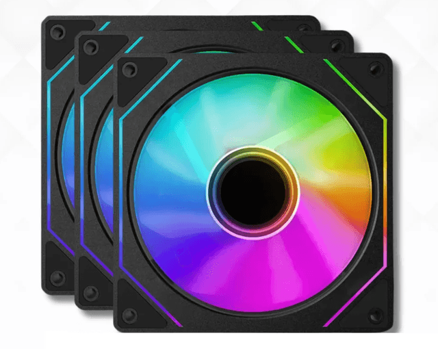 Newgen Edge R Black ARGB - Kit 3 Ventiladores