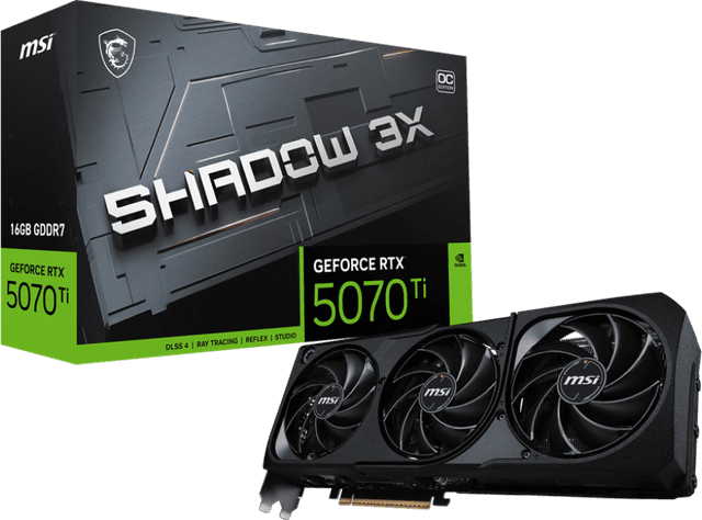 MSI GeForce RTX 5070 Ti 16G SHADOW 3X OC [G507T-16S3C]