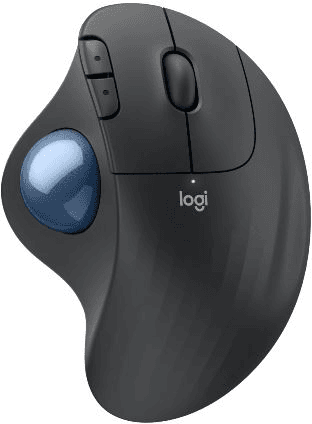 Logitech Ergo M575S Wireless Trackball Mouse - Graphite + Blue Ball (910-007027 / 910-007031)
