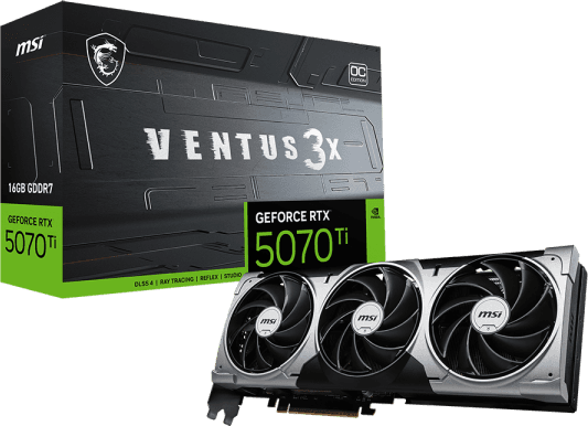 MSI GeForce RTX 5070 Ti 16G VENTUS 3X OC [G507T-16V3C]