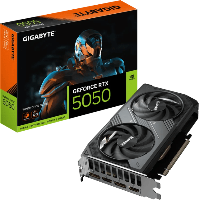 Gigabyte GeForce RTX 5050 WINDFORCE OC 8G [GV-N5050WF2OC-8GD]