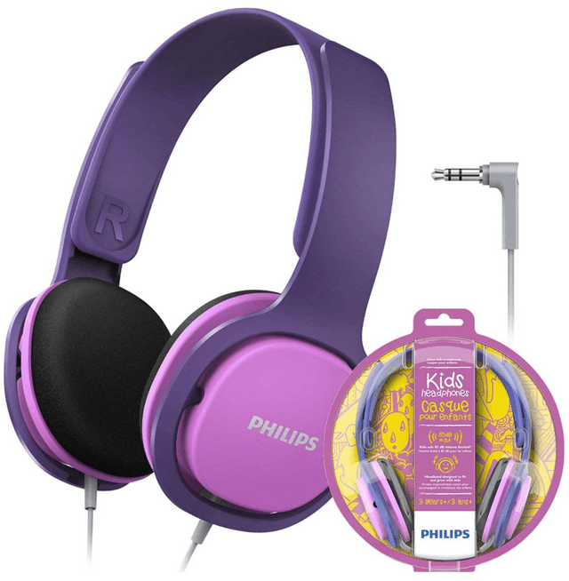 Philips Kids Headphones - Morado/Rosado (SHK2000)