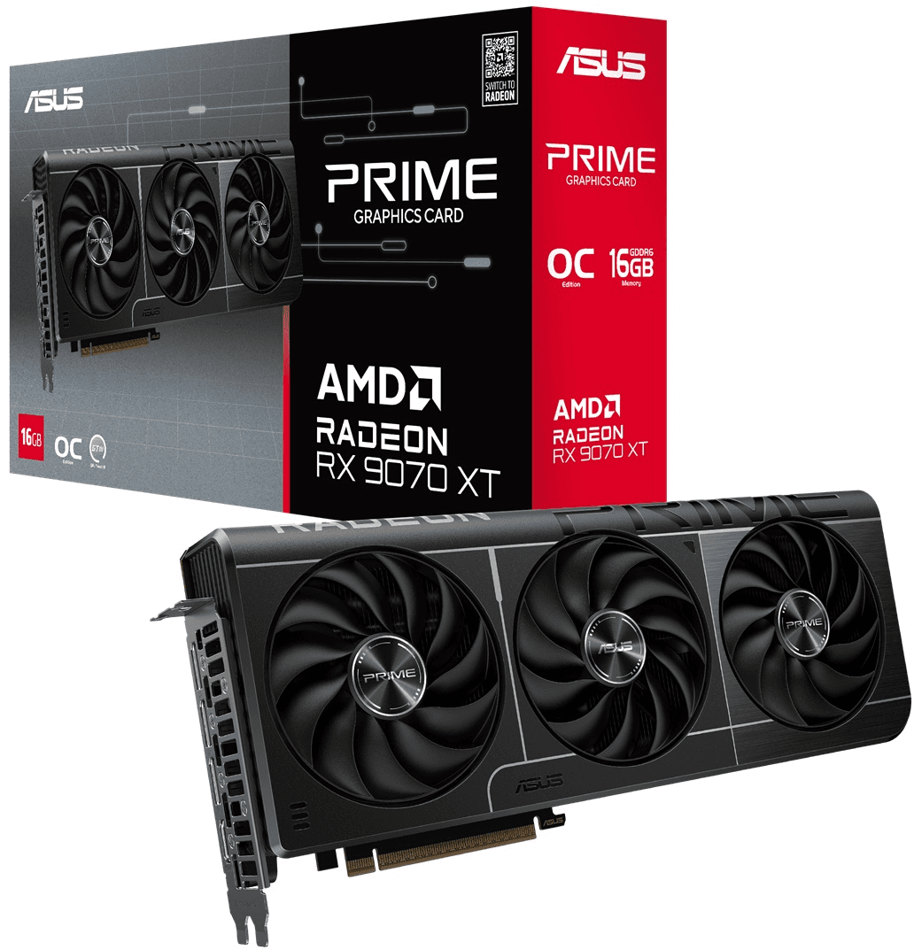 ASUS Prime Radeon RX 9070 XT OC Edition 16GB [90YV0L71-M0AA00]