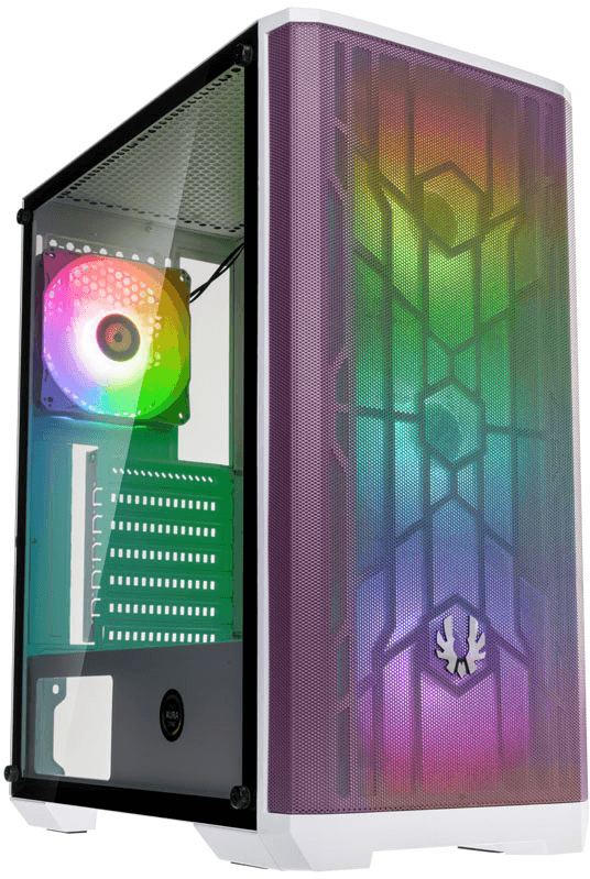 BitFenix Nova Mesh SE TG - White / Purple (BFC-NSE-300-WWGKP-4A)