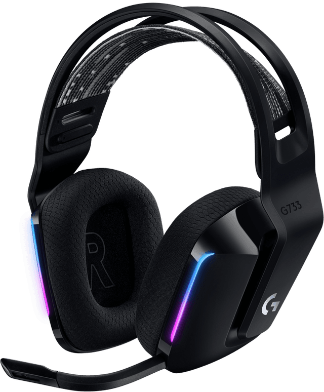 Logitech G733 Lightspeed Wireless RGB Gaming Headset - Black (981-000863)