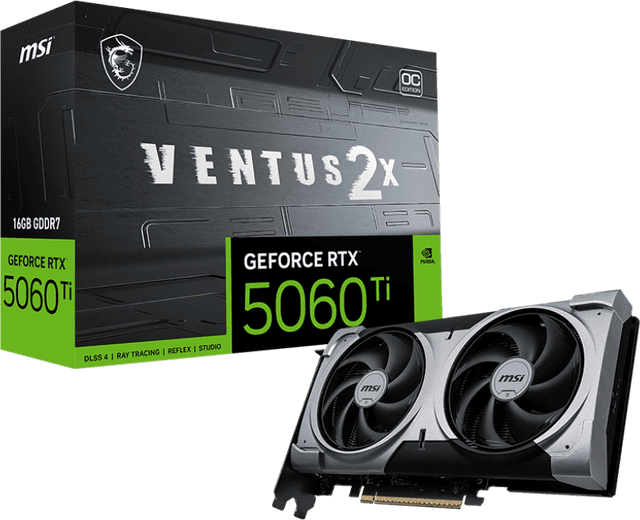 MSI GeForce RTX 5060 Ti 16G VENTUS 2X OC PLUS [G506T-16V2CP]