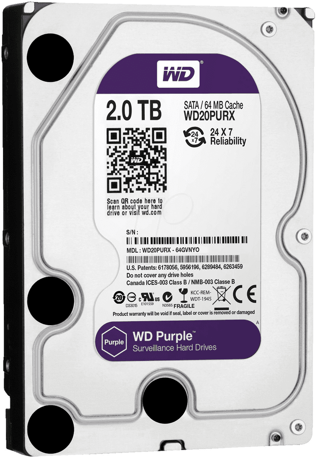 Western Digital Purple 2 TB (WD20PURZ)