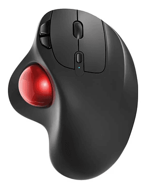 Nulea M501 Wireless Trackball - Black / Red