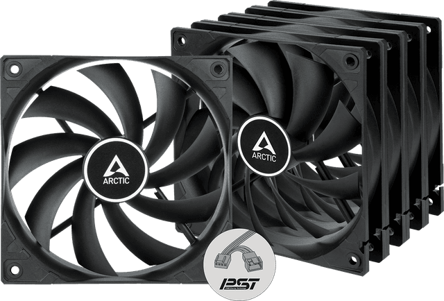 Arctic F12 PWM PST - Black 120 mm - 5PK [ACFAN00250A]