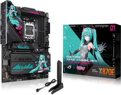 ASUS ROG STRIX X870E-H GAMING WIFI7 HATSUNE MIKU EDITION