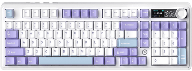 Ajazz AK980 V2 - White Purple (Maillard Switch)