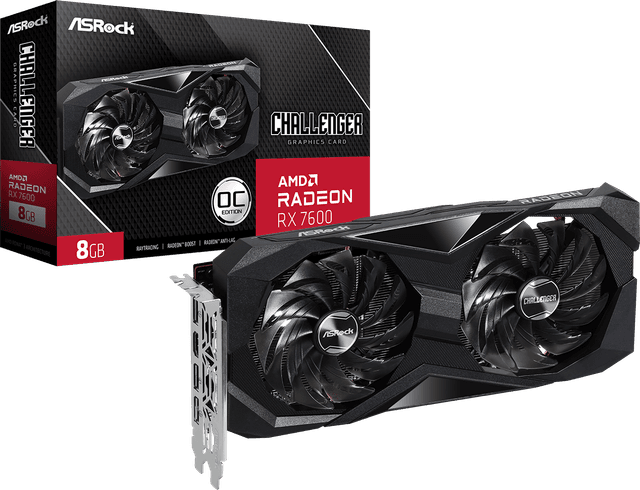 ASRock Radeon RX 7600 Challenger 8GB OC [RX7600 CL 8GO]