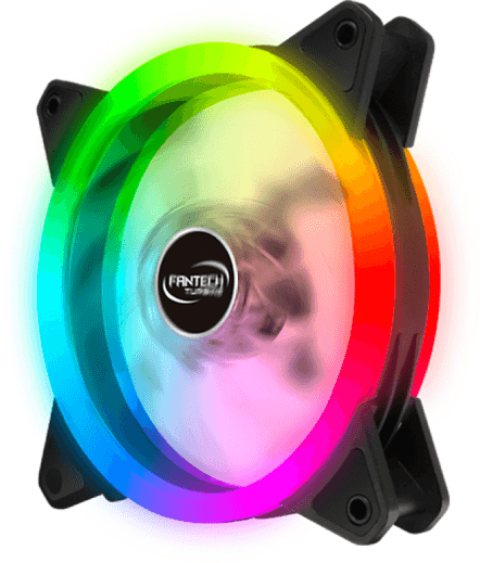 Fantech Dual Ring Multicolor Spectrum [FC-124 Turbine]