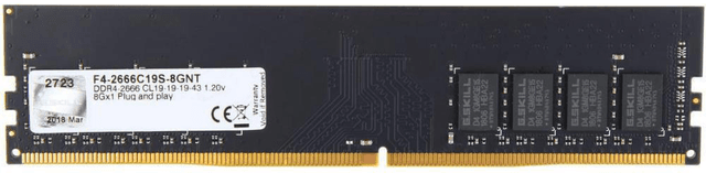 G.Skill Value F4-2666C19S-8GNT (1 x 8GB | DIMM DDR4-2666)